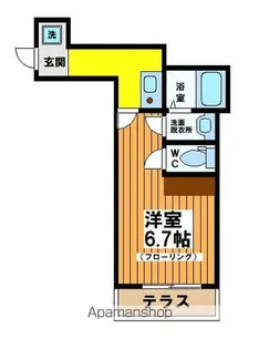 メゾンブランシュ下北沢【1階】の間取り