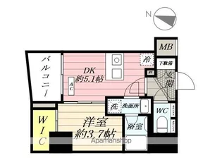 SYFORME SHINKOYASU【1102号室】の間取り
