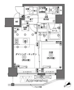ZOOM横浜【10階】の間取り
