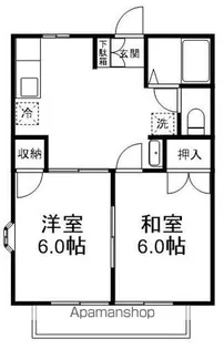 ガーデンヒルズ薬園台【2階】の間取り
