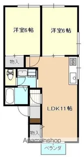 南大町テラス【101号室】の間取り