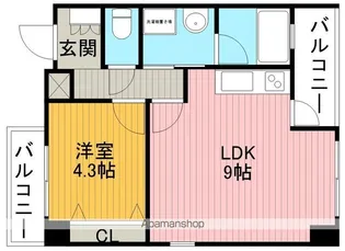 エルベコート豊中本町【5階】の間取り