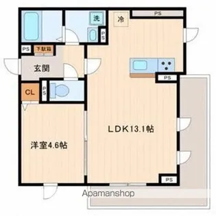 LUANA・AIR・RESIDENCE宮町【2階】の間取り