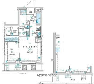 ベルシード王子神谷【1階】の間取り