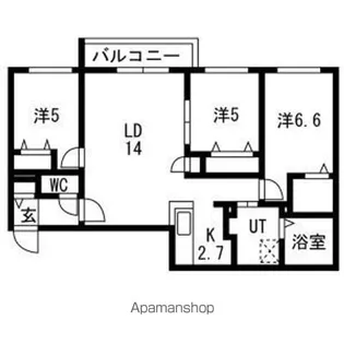 ステラ ポラーレ【3階】の間取り