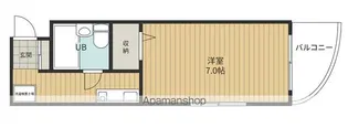 石橋マンション【5階】の間取り