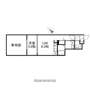 LUORE黒川EAST【1階】の間取り