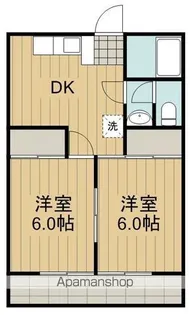 グランドールオギノ【105号室】の間取り