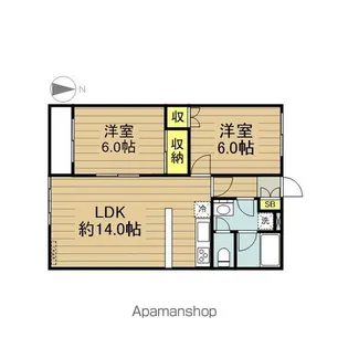 ドミール欅【2階】の間取り