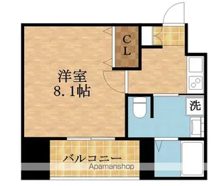 プレサンス大阪城公園ファーストシート【6階】の間取り