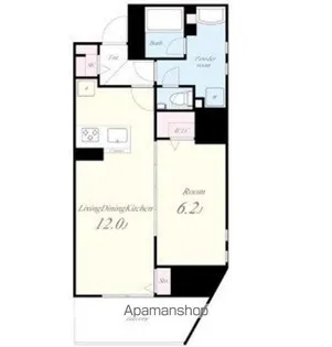 東京都渋谷区神南1丁目【マンション】の間取り