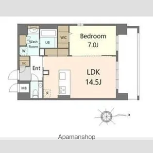 SーRESIDENCE大手門AWESOME【12階】の間取り