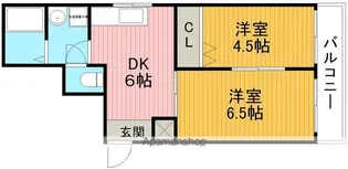 ベクウェーム豊中【1階】の間取り