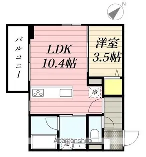 ヴィラージュ南福岡【1階】の間取り