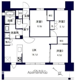 (仮称)千葉市中央区問屋町計画【10階】の間取り