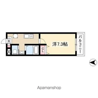 A・City東岸【4階】の間取り