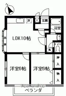 プランドールⅠ【201号室】の間取り