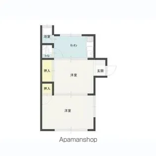 コーポ福音寺【1階】の間取り