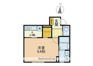 MOCHA【105号室】の間取り