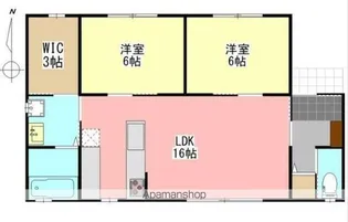 ラファール【1階】の間取り