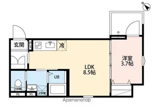 ROBOT HOME 鎌ケ谷【103号室】の間取り