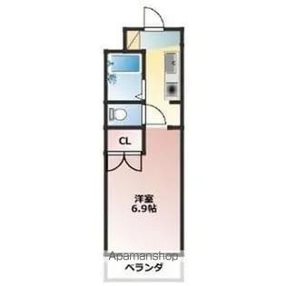 エクレール公園通【3階】の間取り
