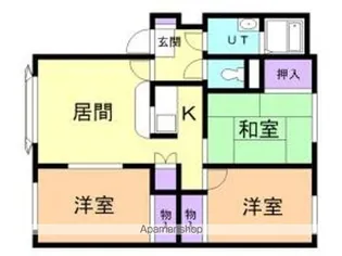 エトワール稲穂B【2階】の間取り