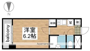コアパレス常葉6【8階】の間取り