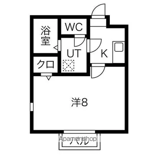 プリミエールモアグリーン【1A号室】の間取り
