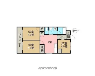 パソナⅤ・Ⅵ【2階】の間取り