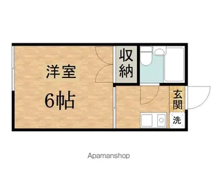 コーポ七生【102号室】の間取り