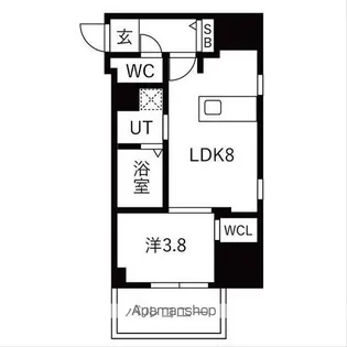 ザ・レジデンスパーク栄【7階】の間取り