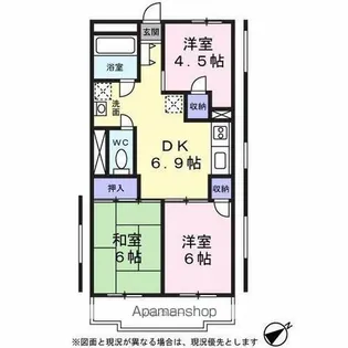 第3小金井グリーンハイム【105号室】の間取り