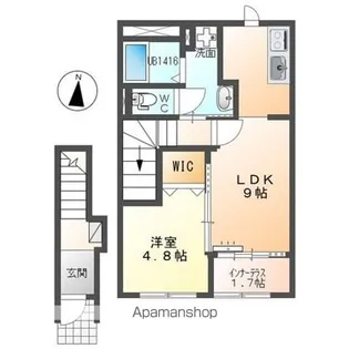 マ・グランⅩ(テン)【2階】の間取り