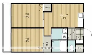 静岡県浜松市中央区上島1丁目【マンション】の間取り