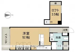 ロフティ五日市【1階】の間取り
