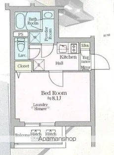 東京都新宿区西新宿8丁目【マンション】の間取り