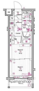 THE PREMIUM CUBE G 東中野【2階】の間取り