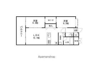 アントレ平尾参道【4階】の間取り