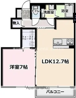 グレイスハイム【102号室】の間取り