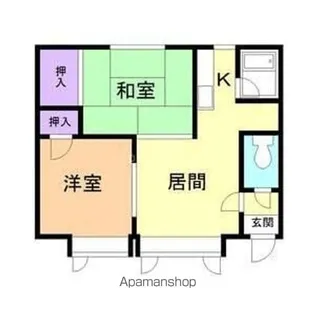 ウエストサイドテラス【202号室】の間取り