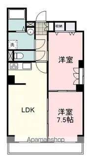 サンパレス鷹匠【703号室】の間取り