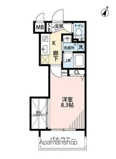 アクタス天神セントラルタワー【1408号室】の間取り