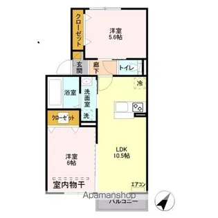ボナール幸房【1階】の間取り