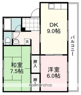 有賀ハイツ【207号室】の間取り