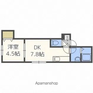MKステュディオ【101号室】の間取り