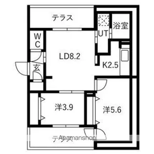 仮)南郷通14丁目北 MS【1階】の間取り