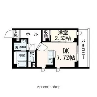 ラシーネ錦町【4階】の間取り