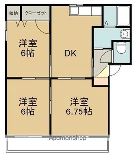 エスパシオB【2階】の間取り