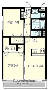 アバンツァートコルソ吉川美南【5階】の間取り